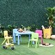 preview thumbnail 2 of 8, Qaba Kids Table and Chair Set 5 Piece Toddler Stackable Furniture, Multicolor - 30.25" x 21.75" x 19.25"