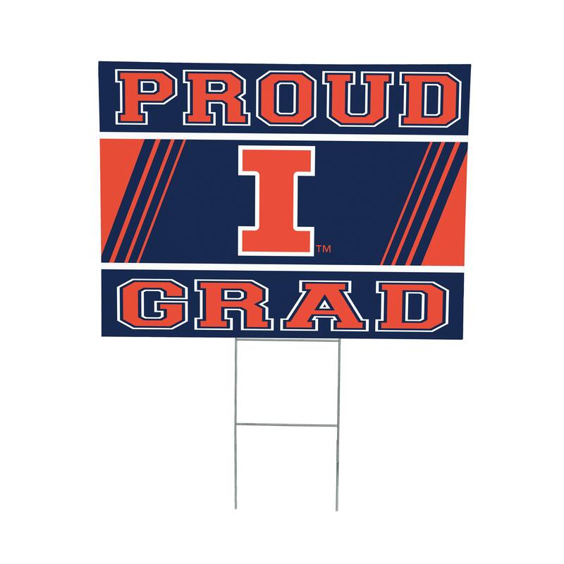 University of Illinois 24" x 18" Graduation Coroplast Outdoor Yard Sign