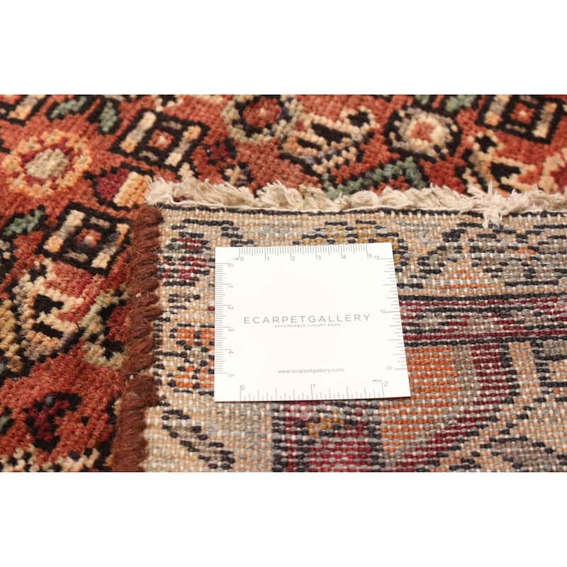 ECARPETGALLERY Hand-knotted Andelz Red Wool Rug - 3' 2" x 10' 1"