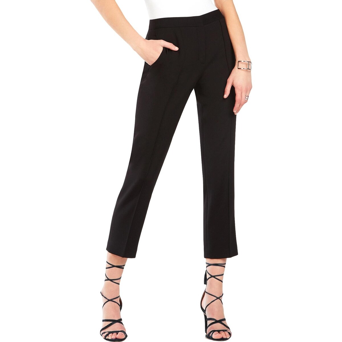 bcbg pintuck flared jeans
