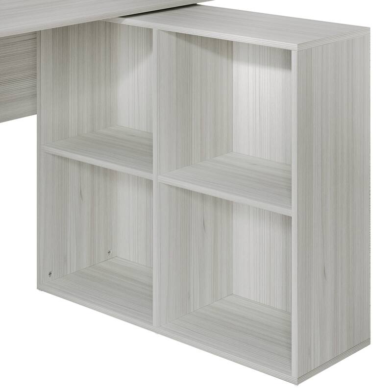 CraftPorch Elegance L-Shape Writing Desk with Cabinet