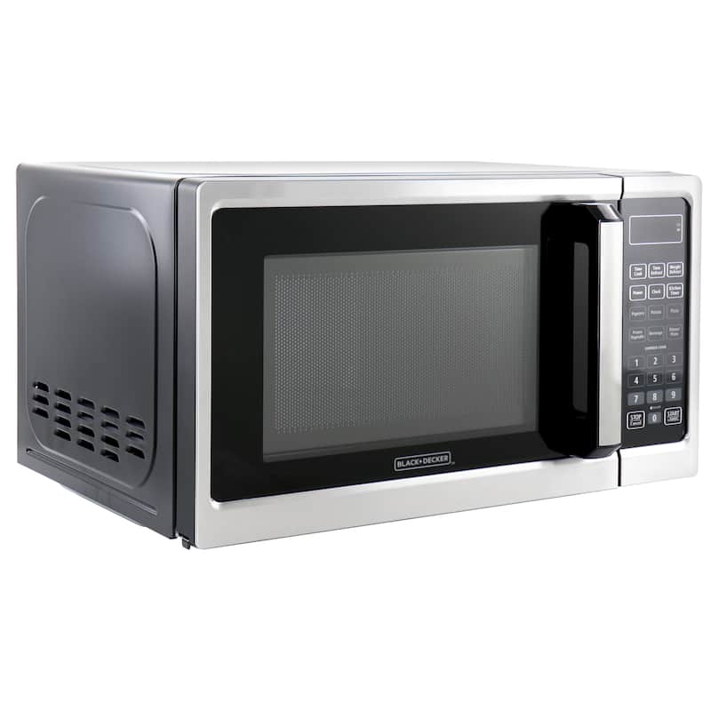 Black and Decker 0.9 Cu Ft 900W Microwave Oven in Stainless Steel - Stainless Steel