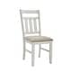preview thumbnail 11 of 13, Chester 18-inch Rustic Farmhouse Dining Chair (Set of 2) Smokey White