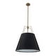preview thumbnail 78 of 91, Mid Century 4-Light Conical Fabric Shade Lantern Pendant Ambient Light