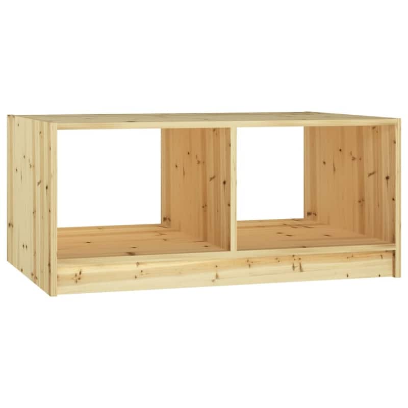vidaXL Coffee Table 29.5"x19.7"x13.2" Solid Firwood - 29.5" x 19.7" x 13.2"