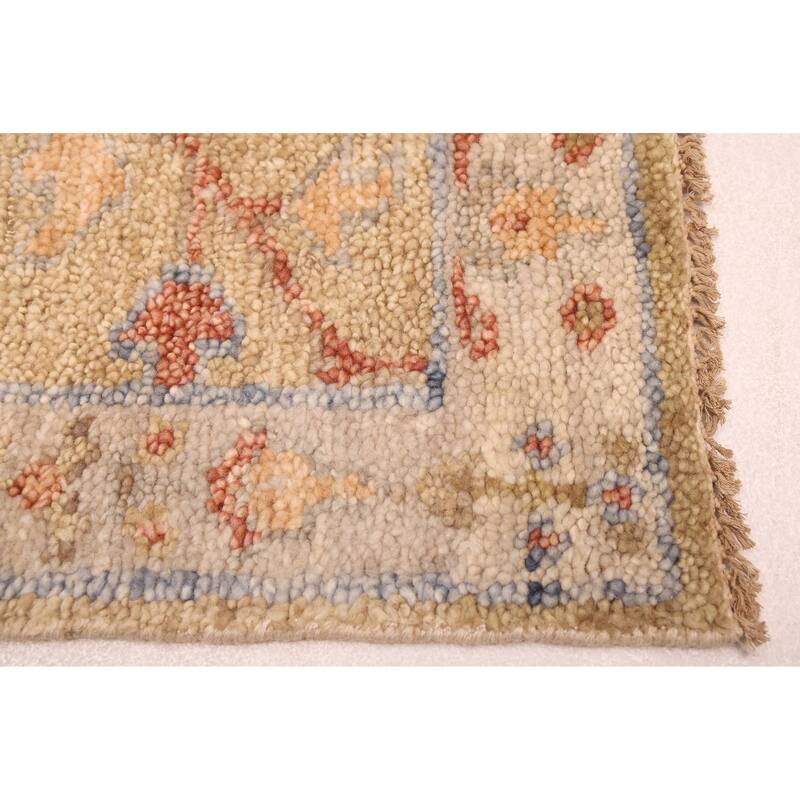 ECARPETGALLERY Hand-knotted Jules Serapi Khaki Wool Rug - 2'7 x 8'0