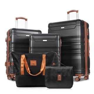 Luggage Suitcase Set 5 Piece Luggage Set Carry On Travel Set TSA Lock ...
