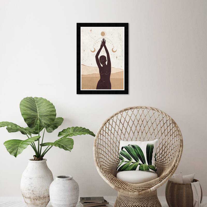 Wynwood Studio Prints Astronomy and Space Reach For the stars White and Modern & Contemporary Wall Art Canvas Print - Black