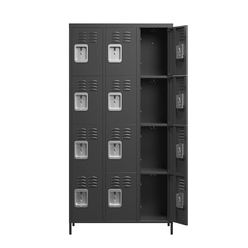 12 Door 72"H Metal Lockers With Lock