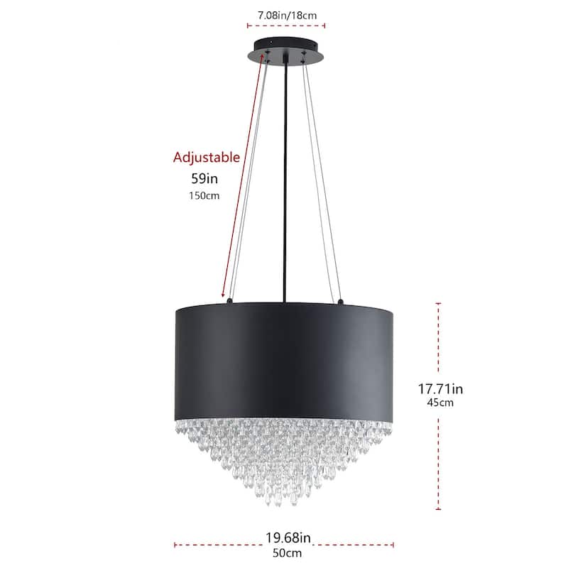 4-Lights Modern Taper Crystal Decoration Island Lights Chandelier