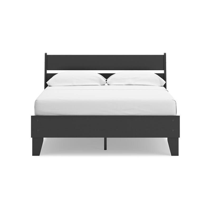Signature Design by Ashley Socalle Black Panel Platform Bed