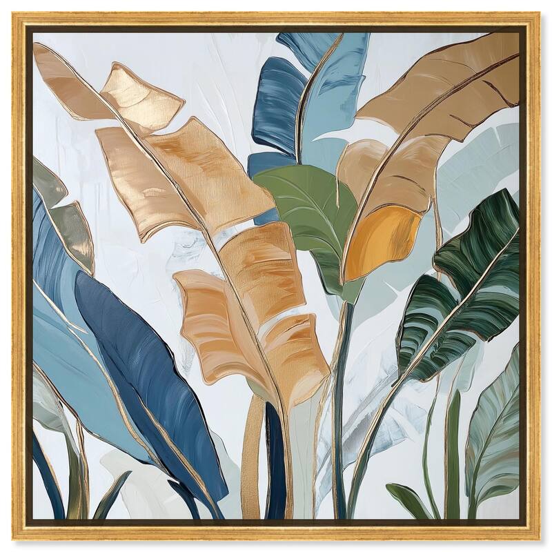 Paradise Fronds I Canvas by Art Remedy - 30" x 30" - Gold