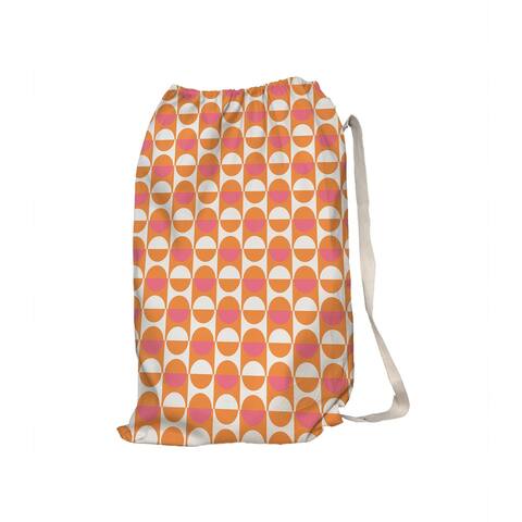 MOD SQUAD ORANGE PINK Laundry Bag By Terri Ellis - 28" x 36"