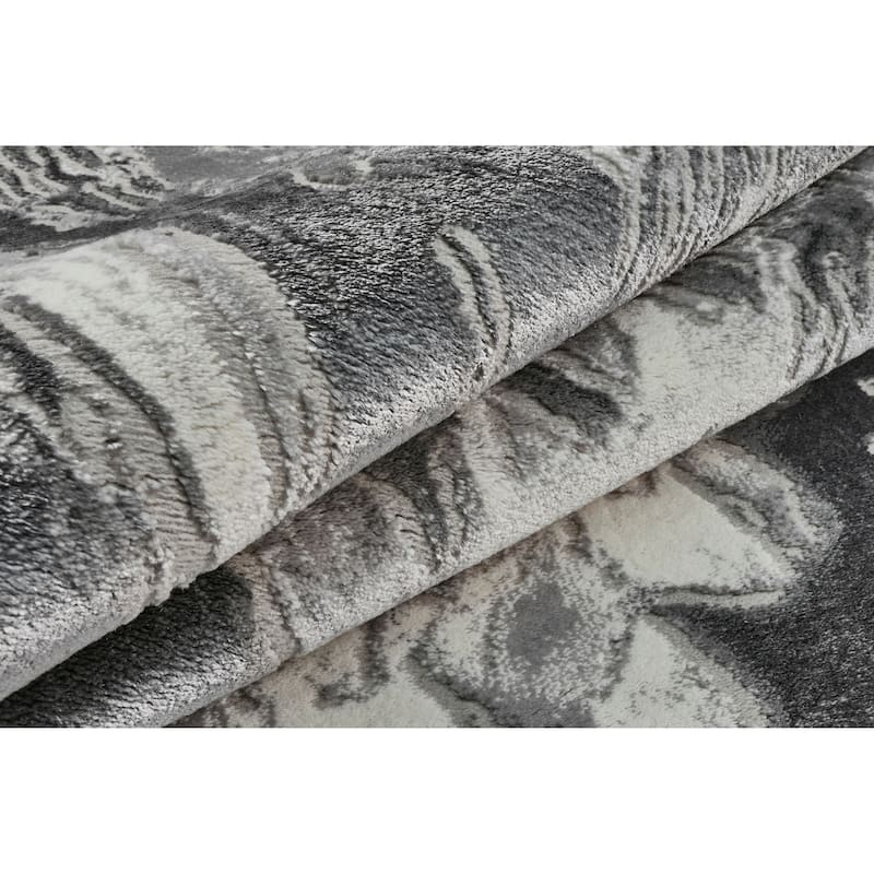 Inspire Collection Abstract Burst Area Rug