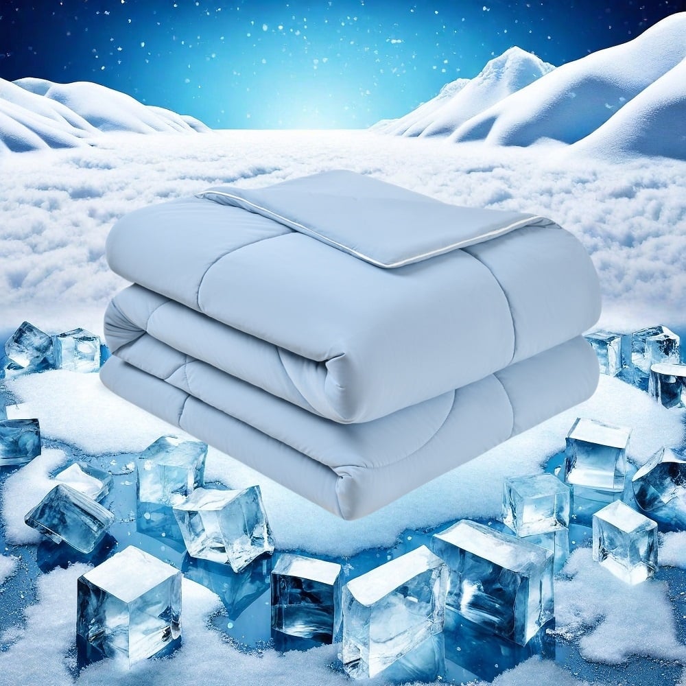 Double-Sided Cooling Comforter for Hot Sleepers