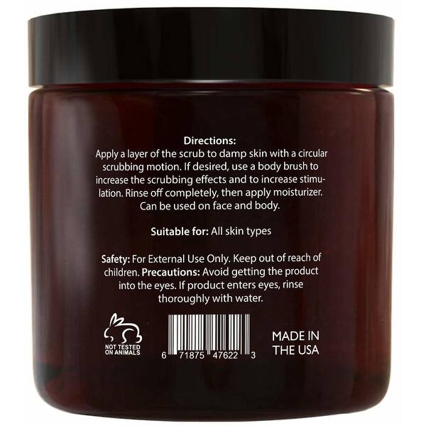 Shop Brooklyn Botany Arabica Coffee Body Scrub Face Scrub Best Anti Cellulite Stretch Mark Treatment 10 Oz Arabic Coffee Overstock 31939482