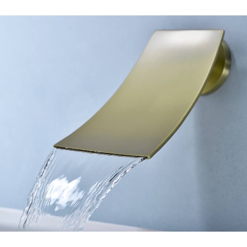 Wall Mount Widespread Bathroom Faucet