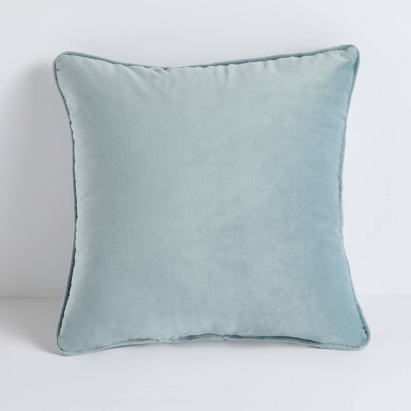 Sorra Home Solid Velvet Indoor Corded Pillow Single