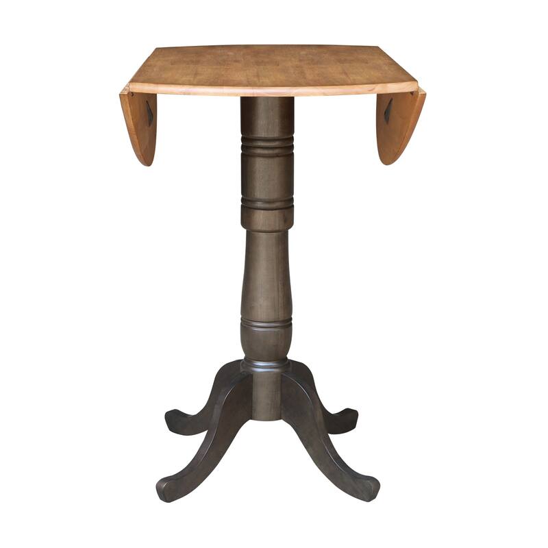42 in. Round Dual Drop Leaf Dining Table
