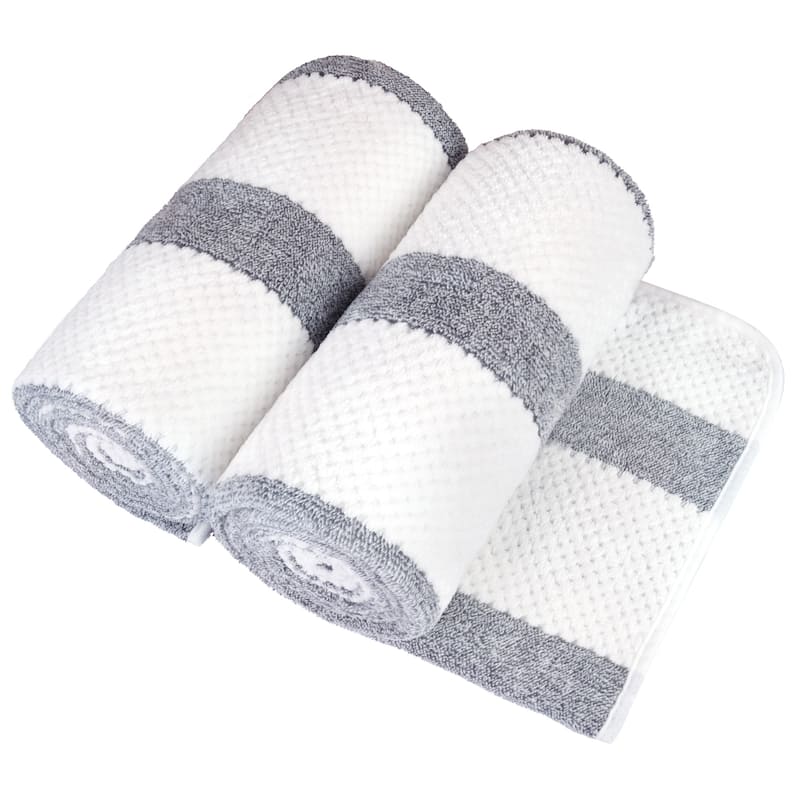 Waffle Stripe Bath Towels 30" x 60"