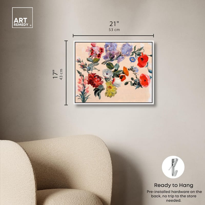 Summer Flowers Canvas by Art Remedy