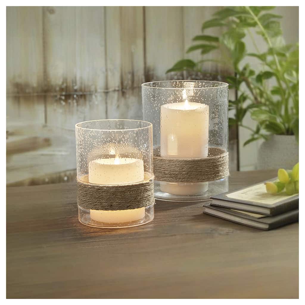 Eudocia Clear Candle Holder Set of 2