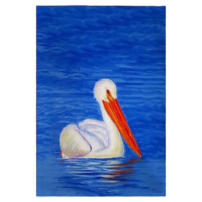 White Pelican Portrait Guest Towel - 20x20