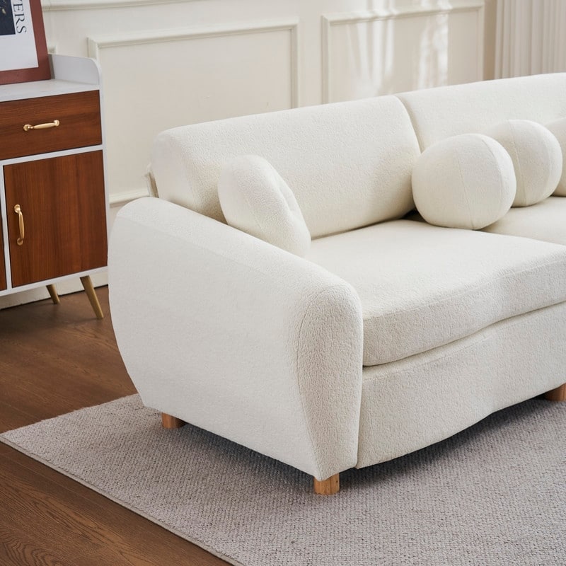 84.60" Chenille/Corduroy Upholstered Sofa