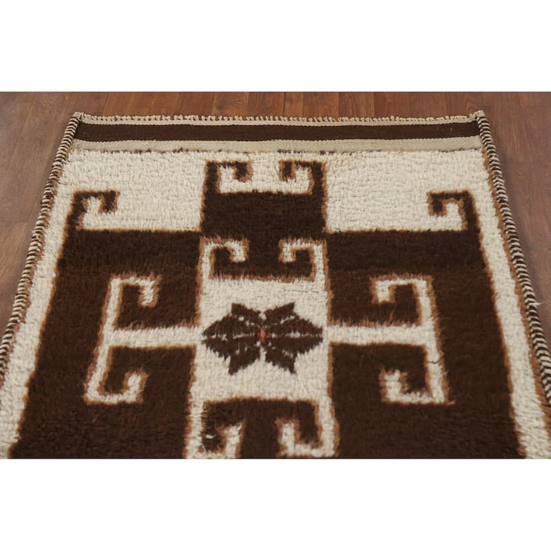 Anatolian Turkish Runner Rug Hallway Handmade Wool Carpet - 3'2"x 10'1"