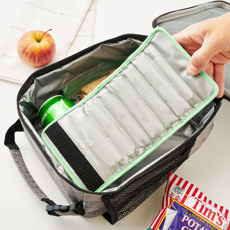 HOST Insta-Chill Slim Can Cooler Flexible Freezable Gel and Ice Pack for 12oz Slim Cans, Green