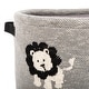 preview thumbnail 3 of 3, SAFAVIEH Baby Collection Leo Storage Basket - Grey / Black