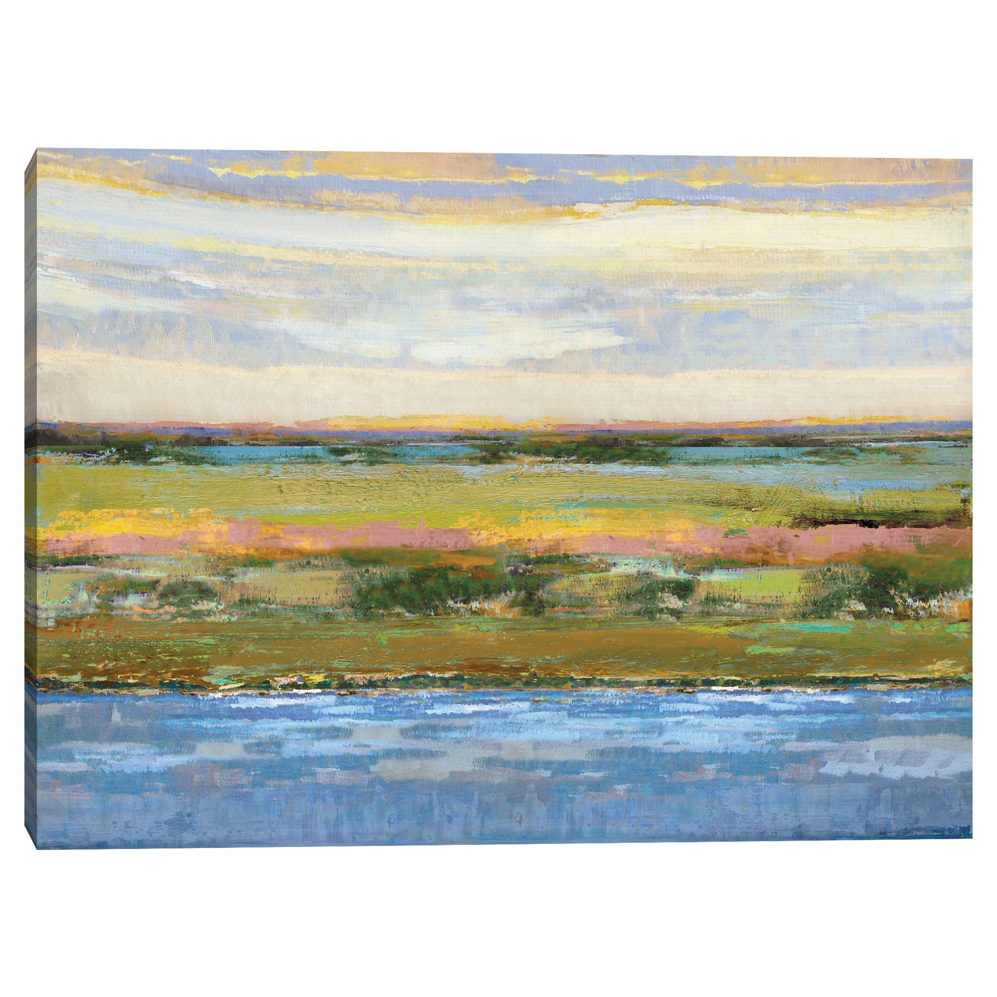 Flatland Contemplation by Mark Chandon Canvas Art Print