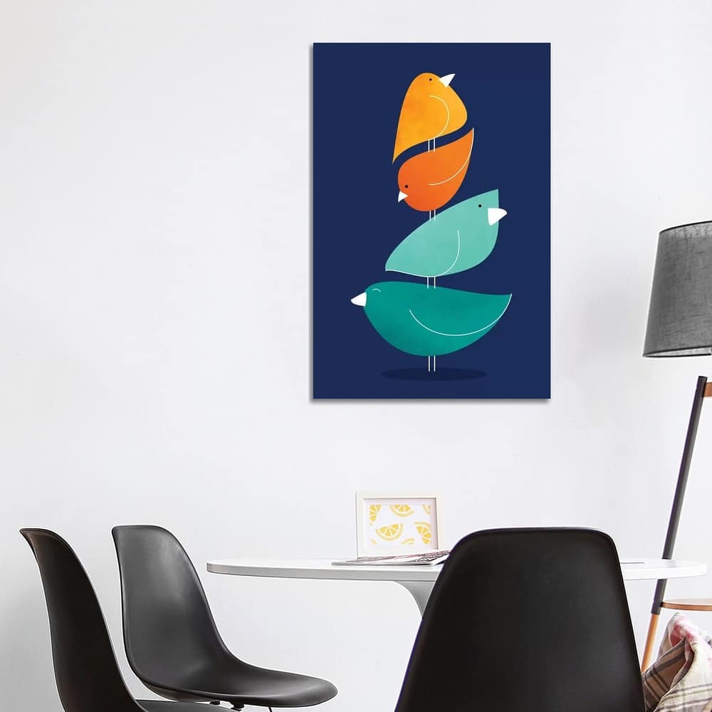 iCanvas "Bird Stack I" by Modern Tropical Canvas Print