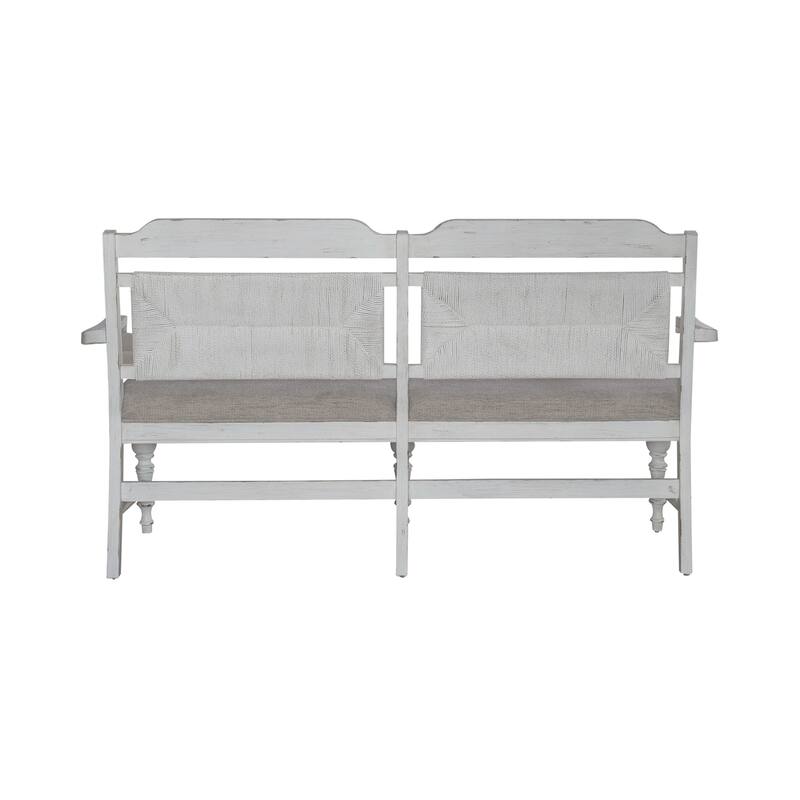 River Place Riverstone White & Tobacco Rectangular Table Dining Set
