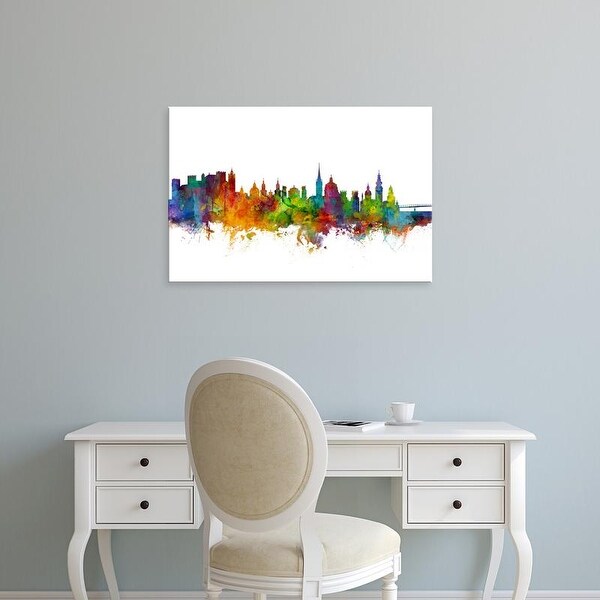 Easy Art Prints Michael Tompsett's 'Salzburg Austria Skyline' Premium Canvas Art