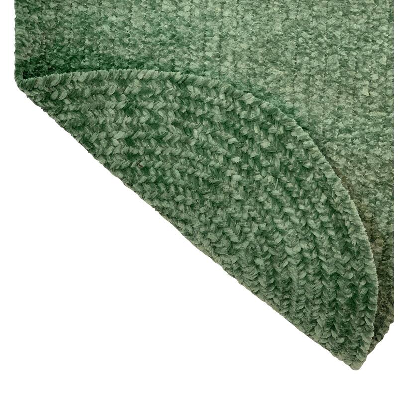 Better Trends Chenille Tweed & Solid Braid 100% Polyester Stain Resistant, Double Sided Reversible Indoor Area Rug