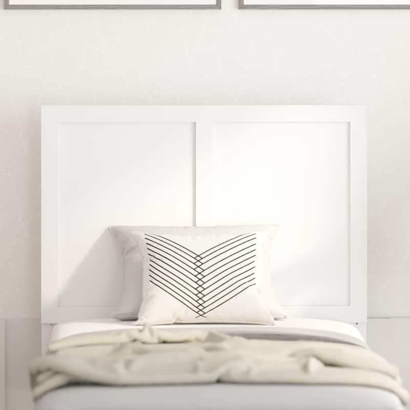 Solid Wood Paneled Headboard Only