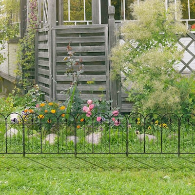 FAMAPY Garden Fence Landscape Edging Border Pets Barrier, 5 Panels
