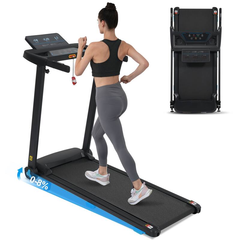 Treadmill with Incline,3.0HP Quiet Foldable Treadmills, 10.0MPH 300 LBS Weight Capacity Home Exercise Equipment Treadmills