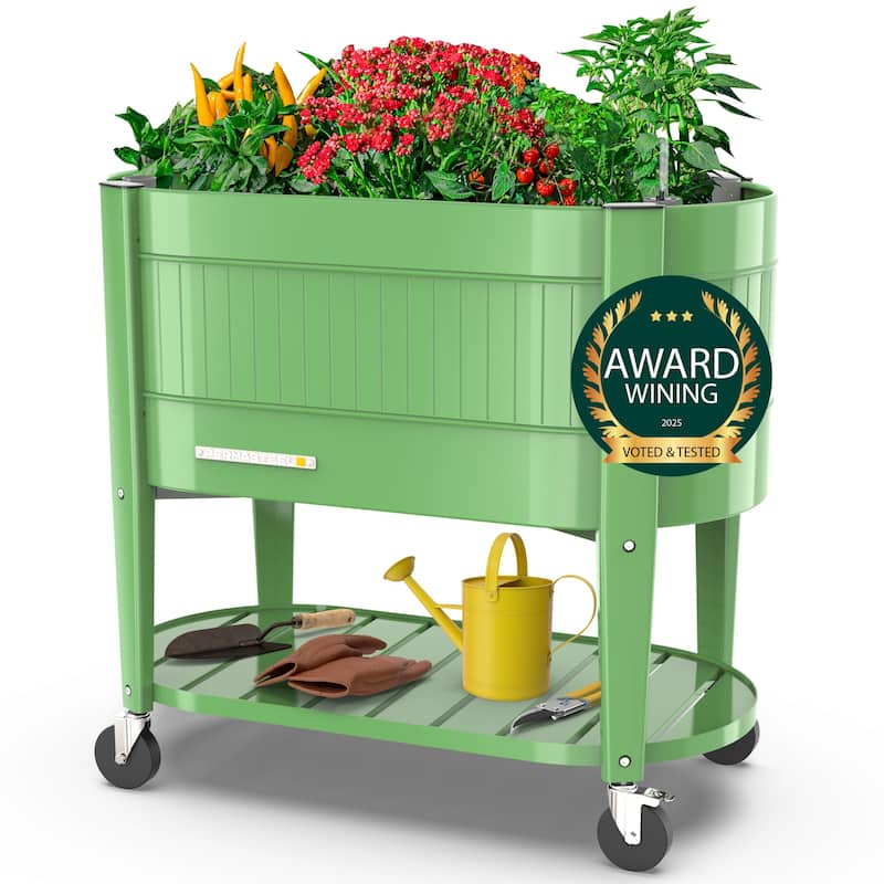 Permasteel Raised Garden Bed with Legs with EnGrow™ TrueSoil™ Technology
