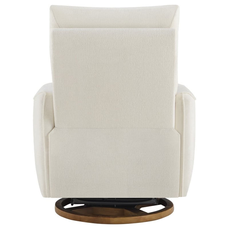 Spruce & Spring Power Swivel Recliner Chair Dual-Motor Nursery Glider with Lumber Pillow