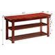 Copper Grove Cranesbill Mudroom Shoe Storage Bench