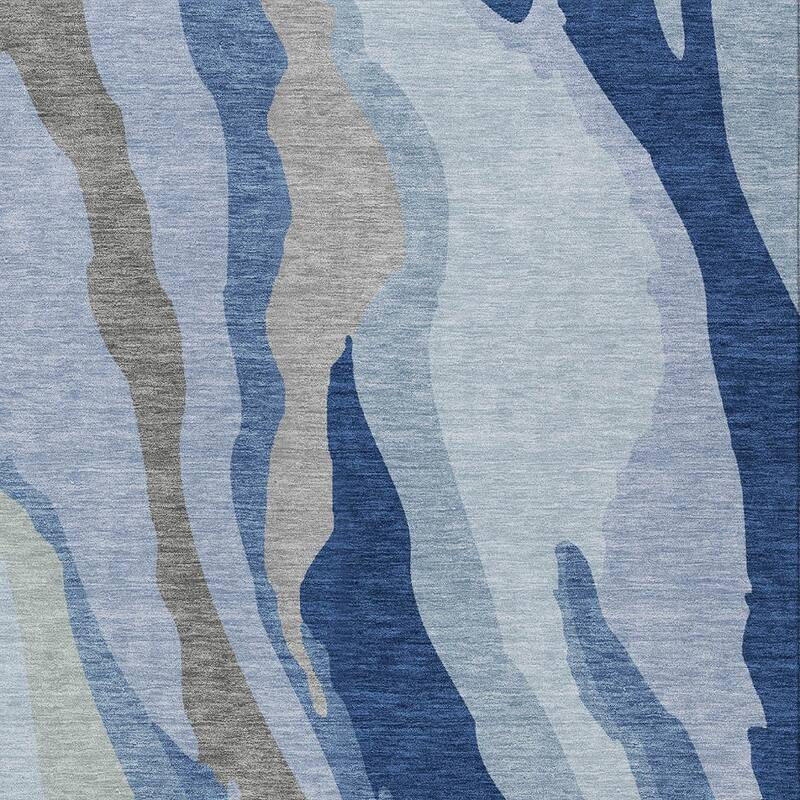 HomeRoots Abstract Transitional Rectangle Outdoor Rug
