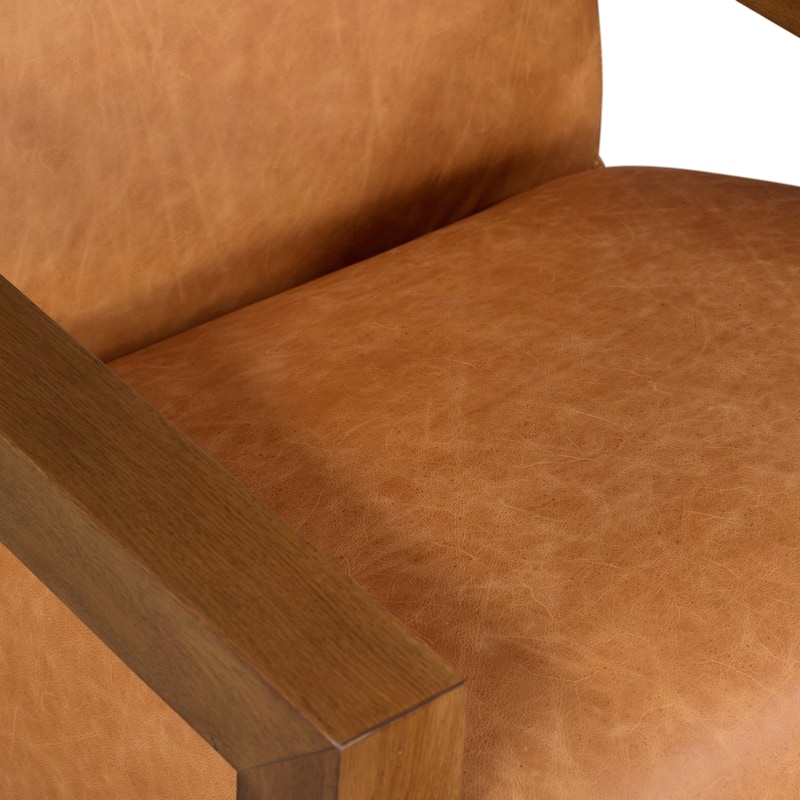 Poly and Bark Giza Lounge Chair - Italian Genuine Leather