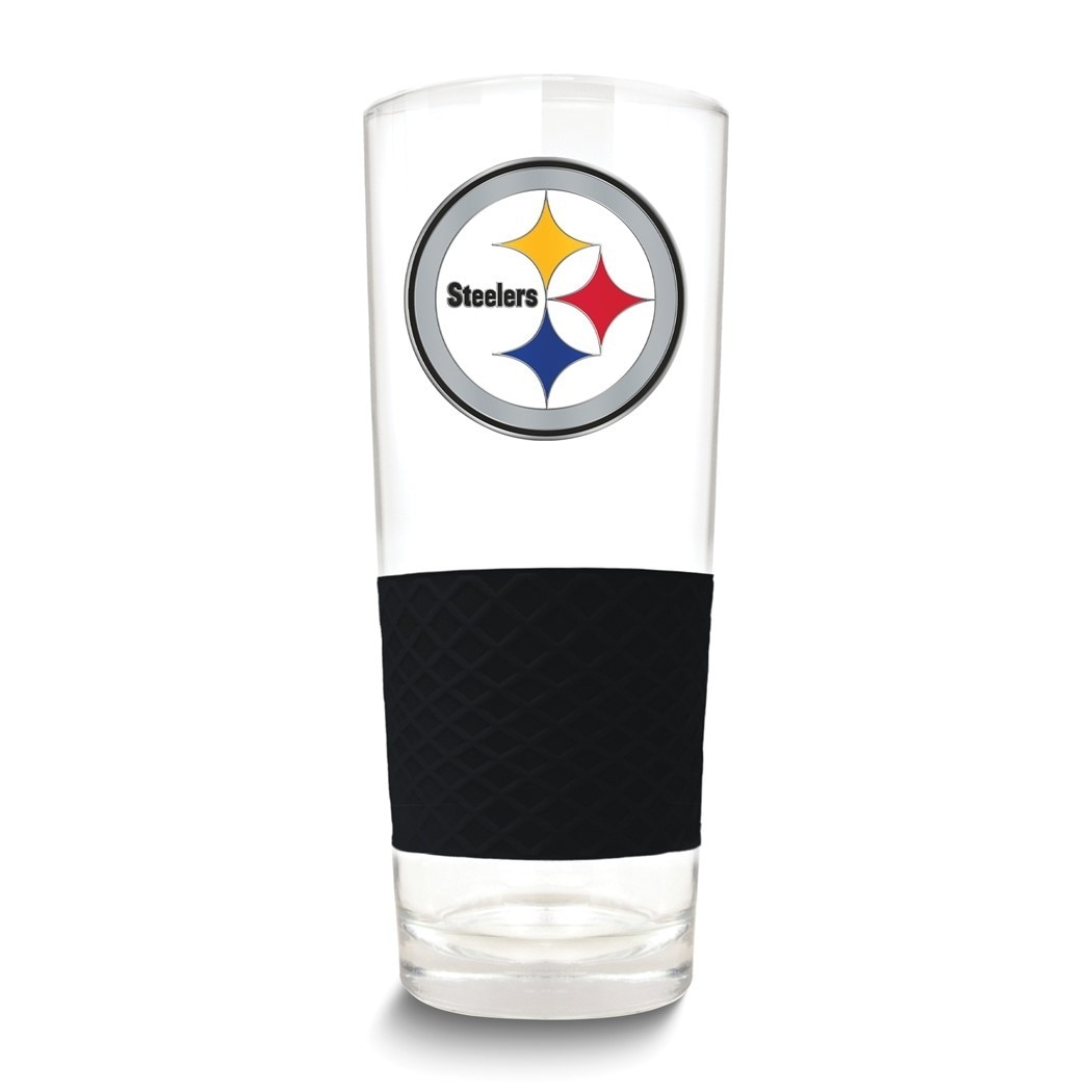 NFL Pittsburgh Steelers Score 22 Oz. Pint Glass with Silicone Grip - Bed  Bath & Beyond - 36205353