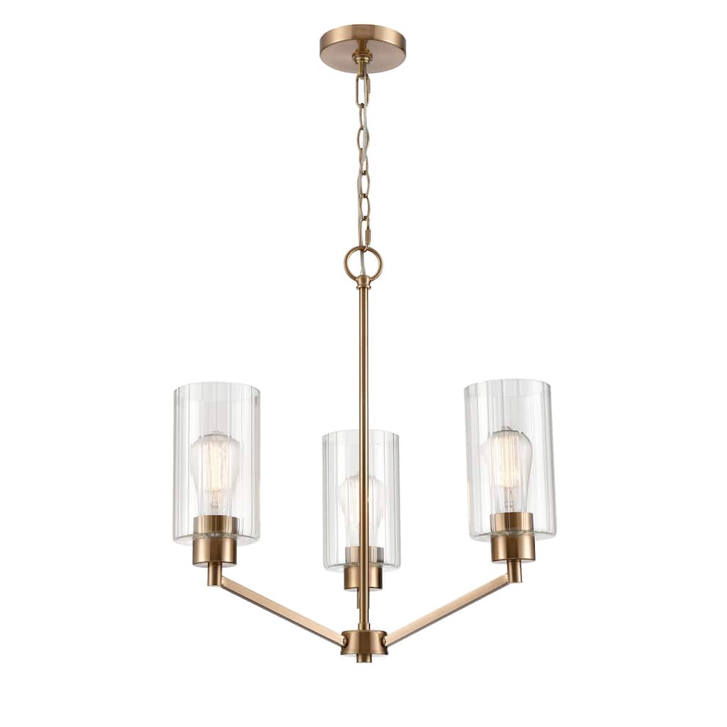 Millennium Lighting Beverlly Chandelier Light Fixture with Clear Beveled Glass
