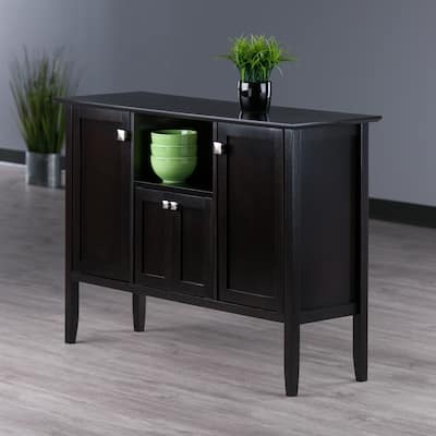 Melba Buffet Cabinet, Coffee - 46"W x 15.75"D x 33.6"H