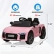 preview thumbnail 35 of 41, 12V Kids Ride On Toy Car, Licensed by Audi Toy Car with Remote Control