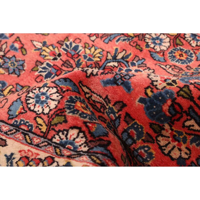 ECARPETGALLERY Hand-knotted Anadol Light Red Wool Rug - 2'4 x 7'7