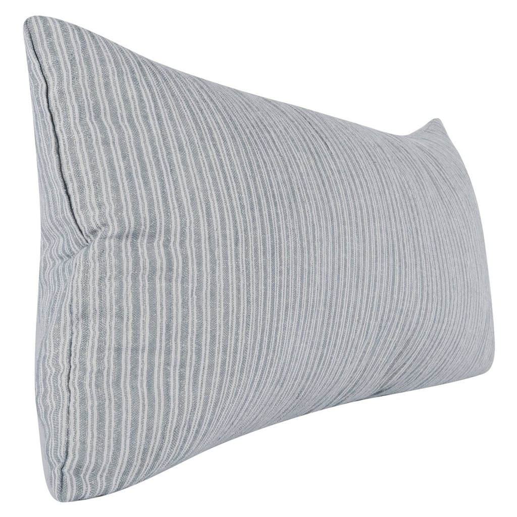 Camille Rectangular Throw Pillow, Ash Blue by Kosas Home